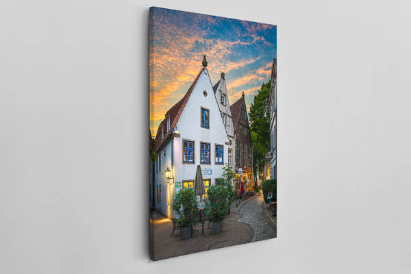 Canvas | Sunrise in Schnoor, Bremen