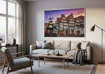 Wandbild | Die Bremer Stadtmusikanten in der Altstadt von Bremen