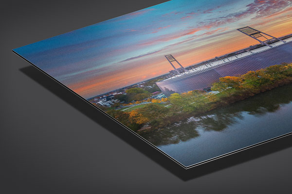 Metal Print | Weserstadion at sunrise in Bremen