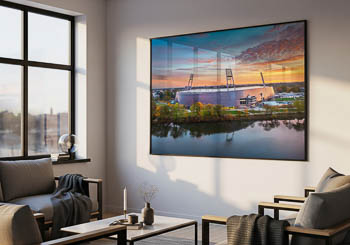 Wall Art | Weserstadion at sunrise in Bremen