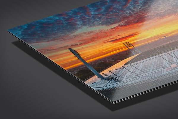 Acrylglas | Weserstadion bei Sonnenaufgang in Bremen
