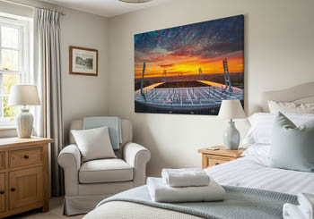 Wandbild | Weserstadion bei Sonnenaufgang in Bremen