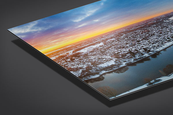 Alu-Dibond | Weserstadion in Bremen bei einem Wintersonnenuntergang