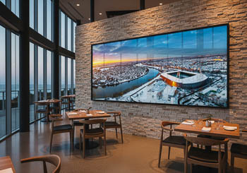 Wandbild | Weserstadion in Bremen bei einem Wintersonnenuntergang