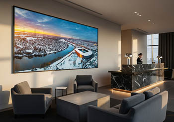 Wall Art | Weserstadion in Bremen during a winter sunset