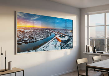 Wandbild | Weserstadion in Bremen bei einem Wintersonnenuntergang