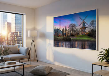 Wall Art | Winter sunset at a windmill in Bremen