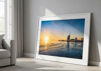 Wall Art | Sunset at the coast in Bremerhaven