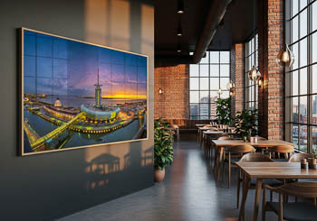 Wandbild | Panorama vom Klimahaus in Bremerhaven