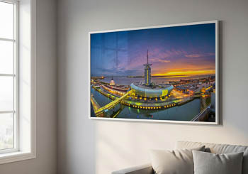 Wandbild | Panorama vom Klimahaus in Bremerhaven