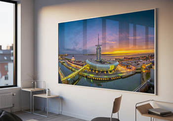 Wall Art | Panoramic view of Klimahaus in Bremerhaven