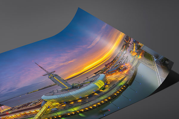 Fine Art Print | Panoramic view of Klimahaus in Bremerhaven