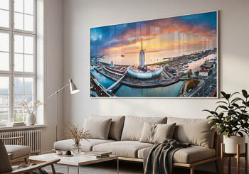 Wall Art | Panoramic view of the New Harbour in Bremerhaven