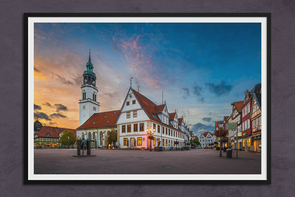 Poster / Kunstdruck | Marktplatz von Celle