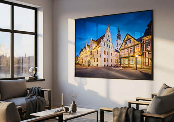 Wall Art | Old town of Celle at night