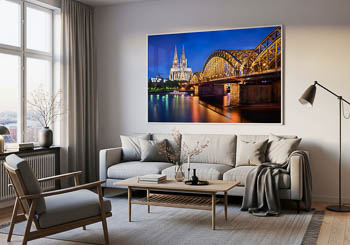 Wandbild | Kölner Dom bei Nacht