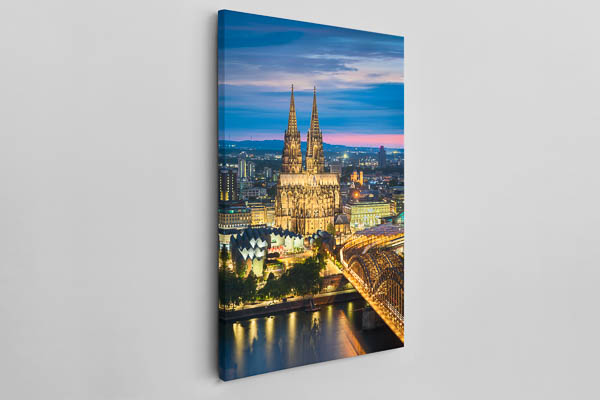 Leinwand | Kölner Dom bei Nacht