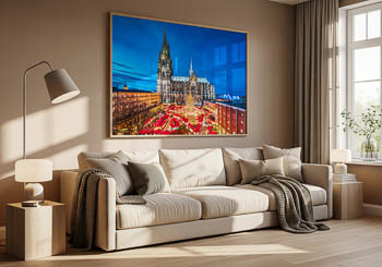 Wall Art | Christmas market in Cologne