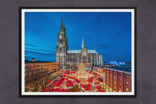 Poster / Kunstdruck | Weihnachtsmarkt in Köln