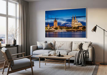 Wall Art | Old town and cathedral in Cologne