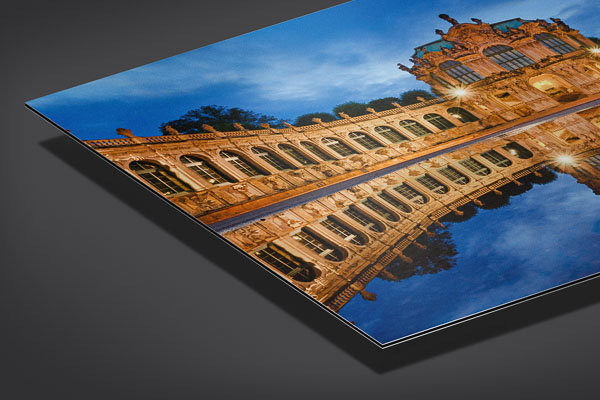 Metal Print | Zwinger in Dresden at night