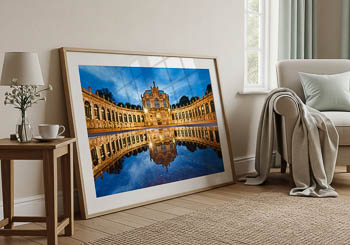 Wandbild | Zwinger in Dresden bei Nacht