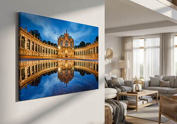 Wandbild | Zwinger in Dresden bei Nacht