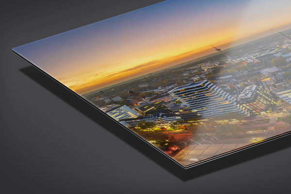 Acrylic Glass - Night skyline of Essen