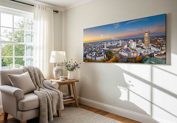 Wall Art | Sunset skyline of Essen