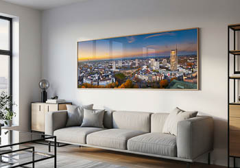 Wall Art | Sunset skyline of Essen