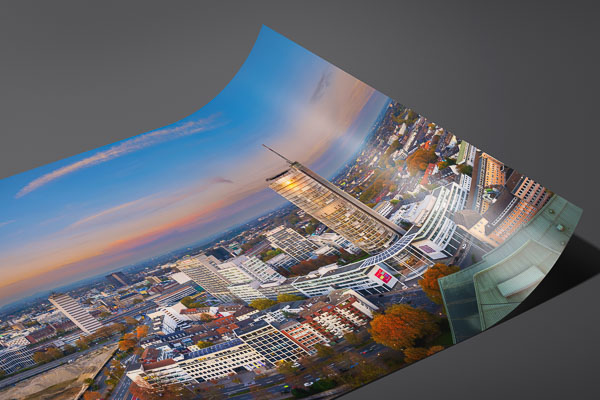 Fine Art Print | Sunset skyline of Essen