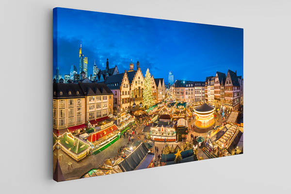 Leinwand - Weihnachtsmarkt in Frankfurt
