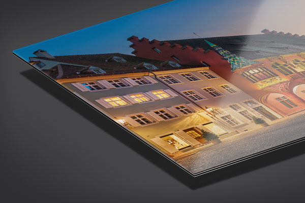 Acrylic Glass | Sunset at the Munsterplatz in Freiburg
