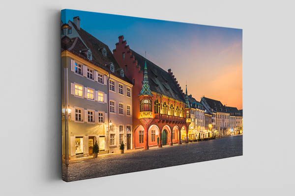 Canvas | Sunset at the Munsterplatz in Freiburg