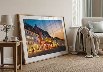 Wall Art | Sunset at the Munsterplatz in Freiburg