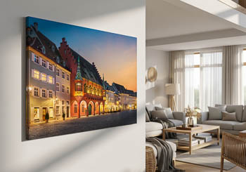 Wall Art | Sunset at the Munsterplatz in Freiburg