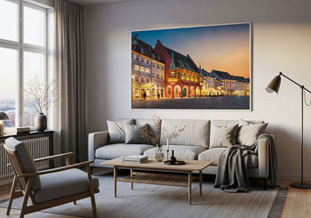 Wall Art | Sunset at the Munsterplatz in Freiburg