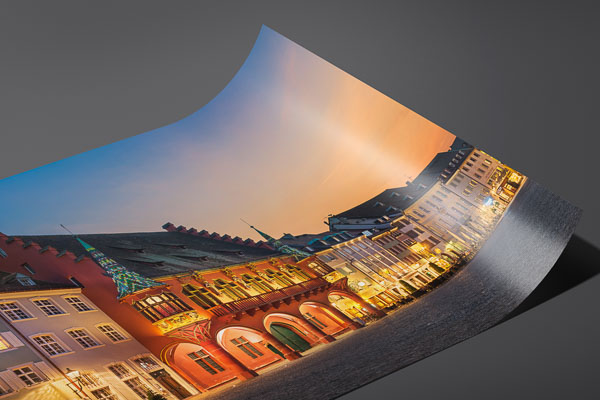 Fine Art Print | Sunset at the Munsterplatz in Freiburg