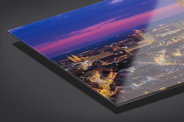 Acrylic Glass - Freiburg at night