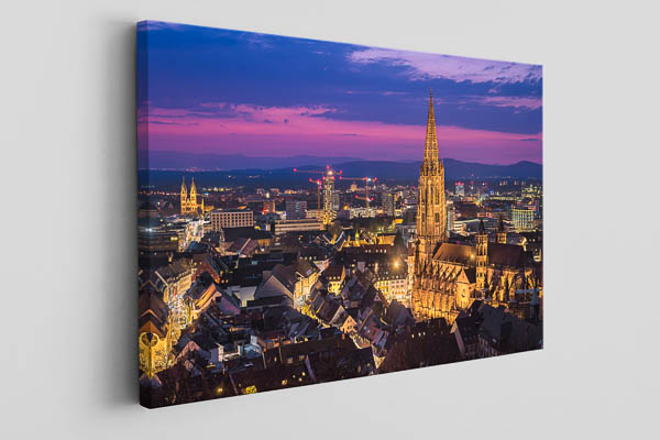 Canvas - Freiburg at night