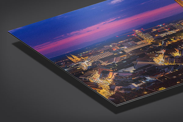 Metal Print - Freiburg at night