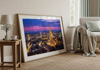 Wall Art | Freiburg at night