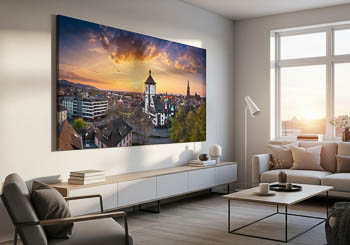 Wall Art | Panorama of Freiburg during sunset