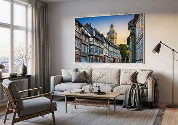 Wandbild | Historische Breite Straße in Goslar