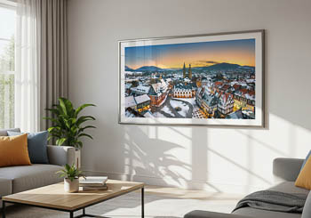 Wandbild | Winternacht Panorama von Goslar