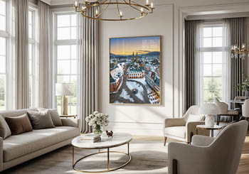 Wall Art | Winter sunset in Goslar