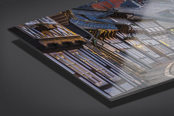 Acrylglas | Altstadt von Goslar bei Nacht