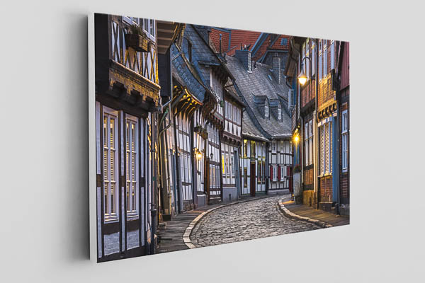 Leinwand | Altstadt von Goslar bei Nacht