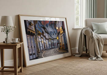 Wandbild | Altstadt von Goslar bei Nacht