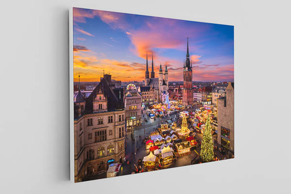 Canvas | Sunset skyline of Halle (Saale)
